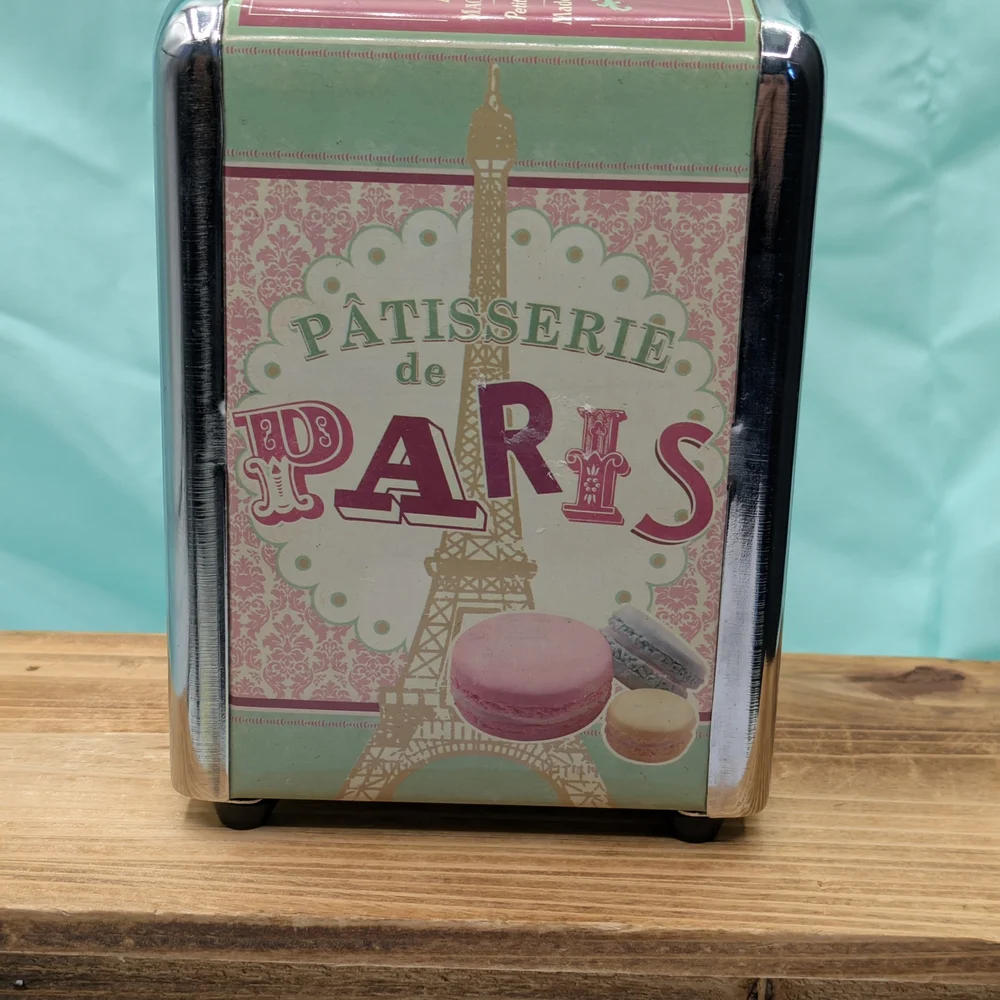 Paris Patisserie Napkin Holder Metal Diner Style